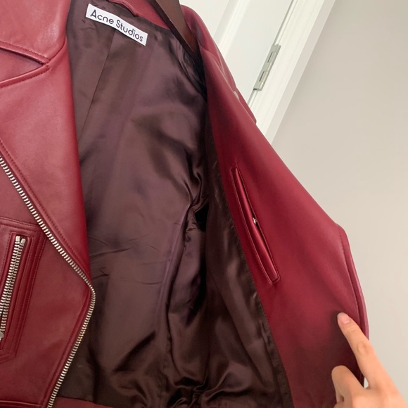 Acne Studios Leather Biker Jacket - Picture 6 of 15